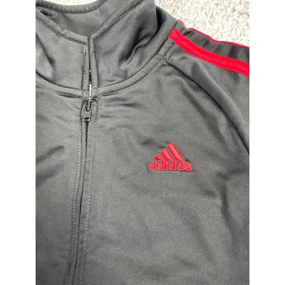 Adidas Youth Athletic Track Jacket Unisex 4T Black/Red Light Comfort Active Wear - Picture 3 of 8